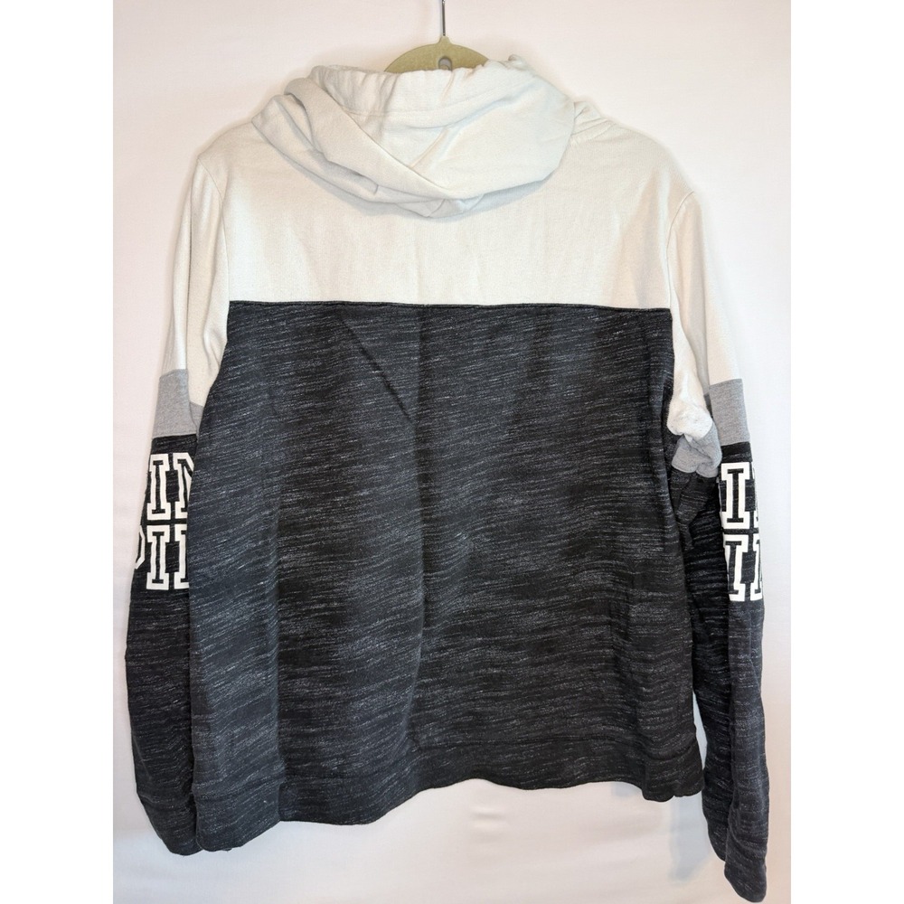Y2k VS PINK Logo Black And White Pull Over Hoodie Woman's Size Large - Picture 11 of 11